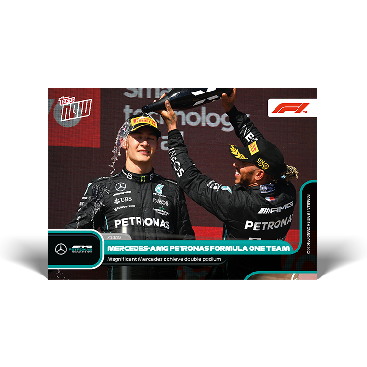 Magnificnet Mercedes achieve double podium - F1 Topps NOW® Card #45 - PR: 1391