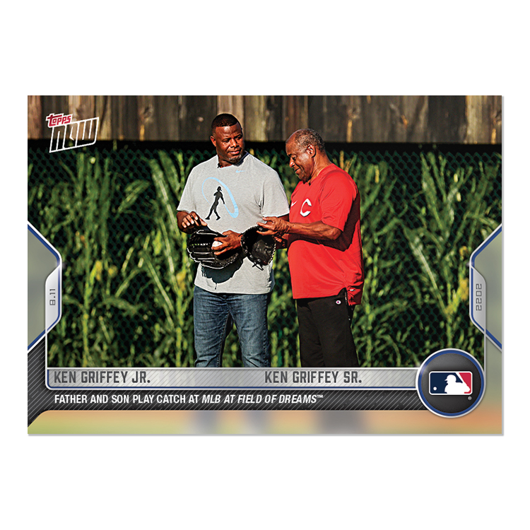 Ken Griffey Jr./Ken Griffey Sr. - 2022 MLB Topps NOW® Card 690 - PR: 2526