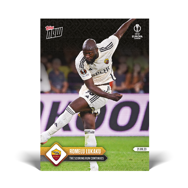 Romelu Lukaku - The scoring run continues - UEL Topps NOW® Card #4 - PR: 381