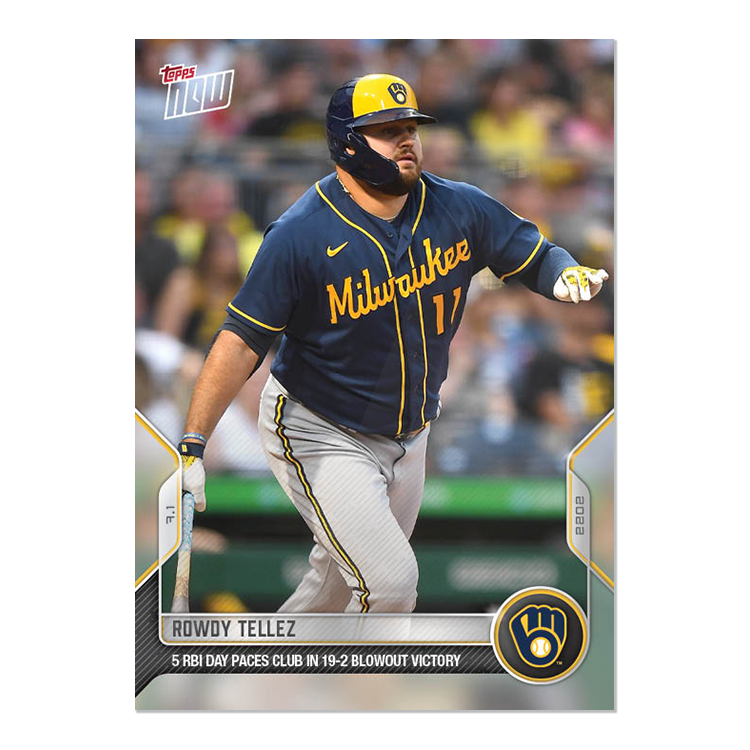 Rowdy Tellez - 2022 MLB Topps NOW® Card 446 - PR: 494