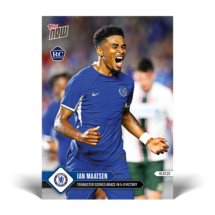 Youngster scores brace in 5-0 victory - CHELSEA Topps NOW® Card #001 - PR: 427