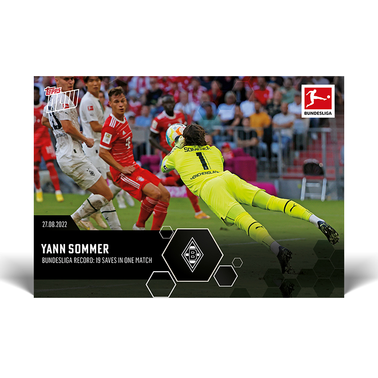 Bundesliga record: 19 saves in one match - Bundesliga Topps NOW® Card #29 - PR: 314