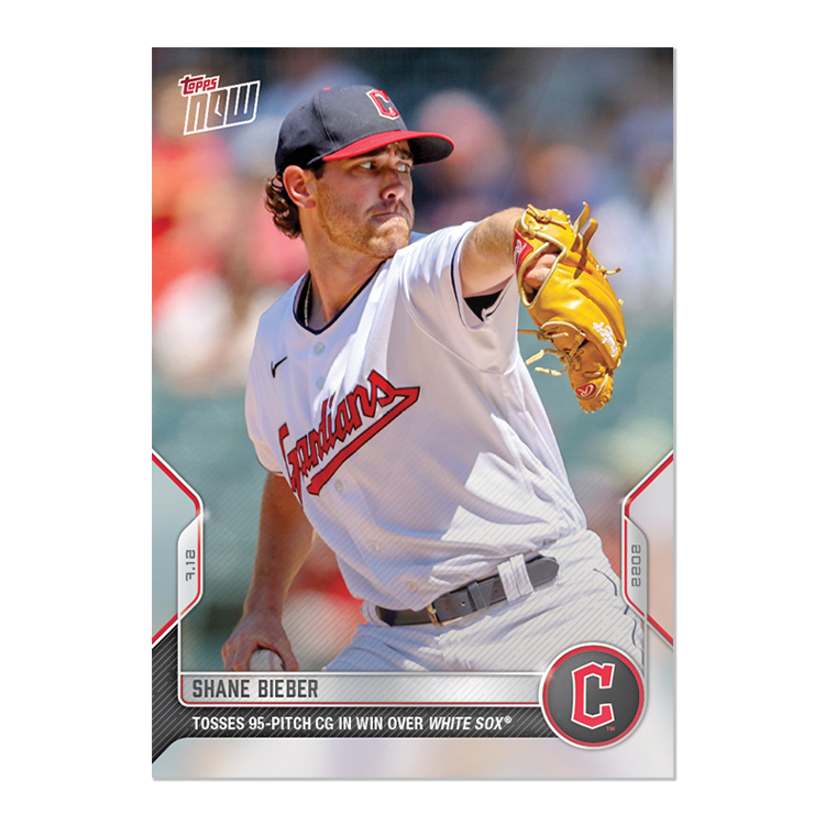 Shane Bieber - 2022 MLB Topps NOW® Card 515 - PR: 229