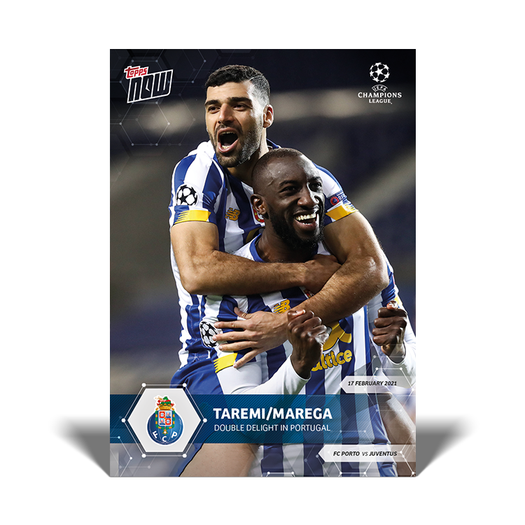 Double delight in Portugal - UCL Topps NOW® Card #44 - Print Run: 109