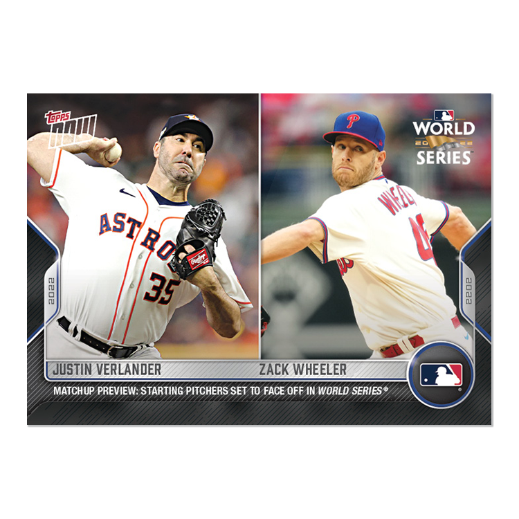 Justin Verlander | Zack Wheeler - 2022 MLB Topps NOW® Card WSM-10 - PR: 505