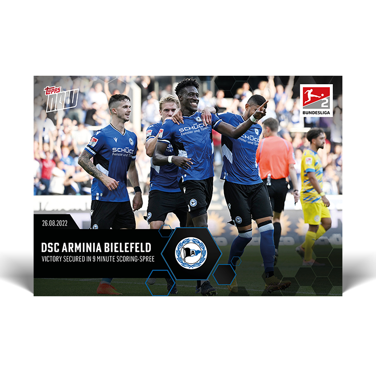 Victory secured in 9 minute scoring-spree - Bundesliga Topps NOW® Card #31 - PR: 98
