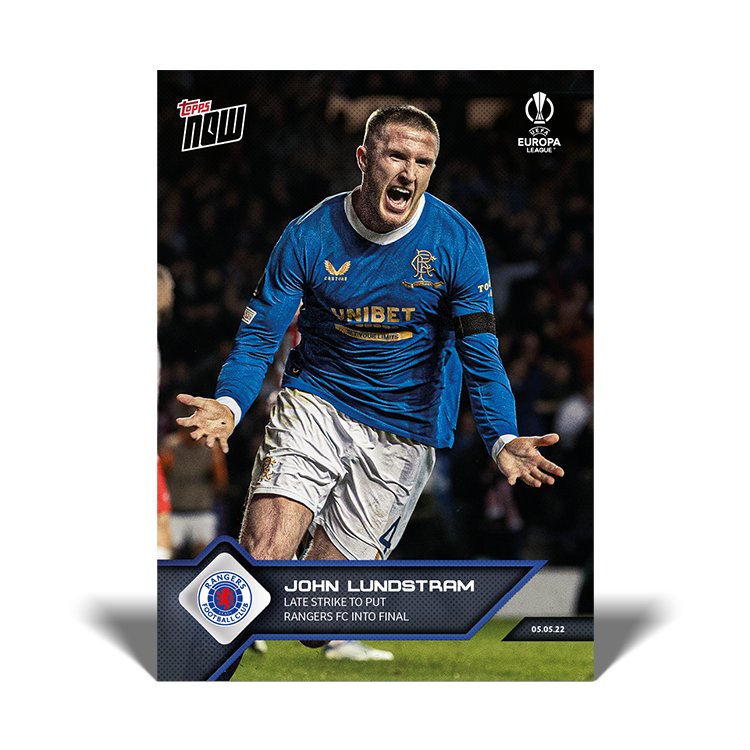 Late strike to put Rangers FC into final - ECL Topps NOW® Card #42 - PR: 183
