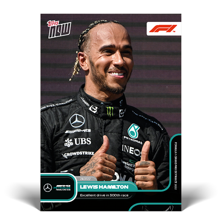 Excellent drive in 300th race - F1 Topps NOW® Card #42 - PR: 2810