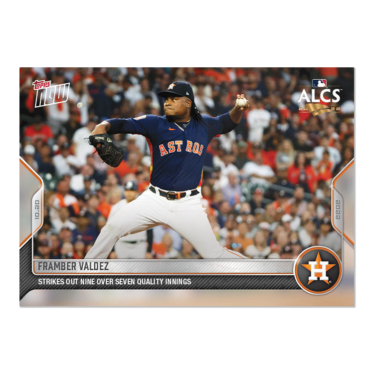 Framber Valdez - 2022 MLB Topps NOW® Card 1111 - PR: 359