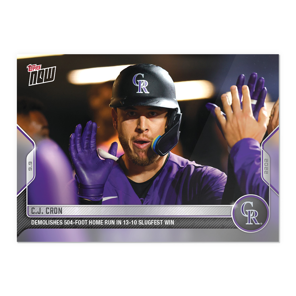 C.J. Cron - 2022 MLB Topps NOW® Card 873 - PR: 231
