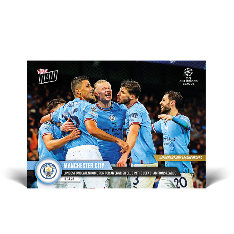 Longest home unbeaten run for an English club in the UEFA Champions League - UCL Topps NOW® Card #93 - PR: 411