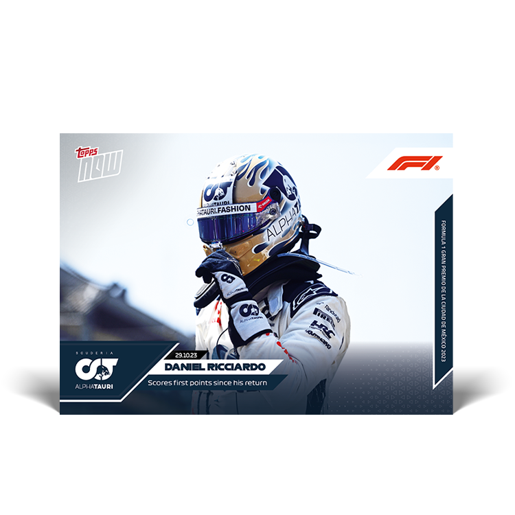 Daniel Ricciardo - Scores first points since his return - F1 Topps NOW® Card #63 - PR: 626