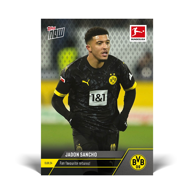 Jadon Sancho - Fan favourite returns! - Bundesliga Topps NOW® Card #99 - PR: 170