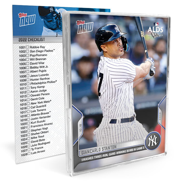 8-Card Bundle - 2022 MLB Topps NOW® Cards: 1094-1101 PLUS Free Checklist Card #1001-1100