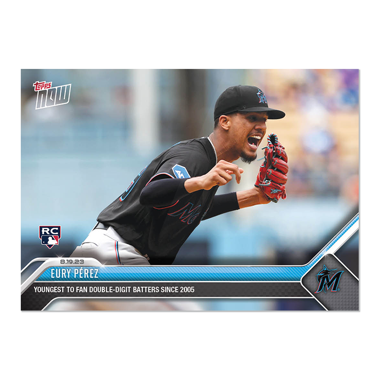 Eury Pérez - 2023 MLB Topps NOW® Card 733 - PR: 875