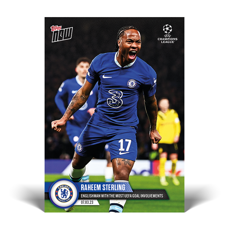 Englishman with the most UEFA goal involvements - UCL Topps NOW® Card #89 - PR: 137