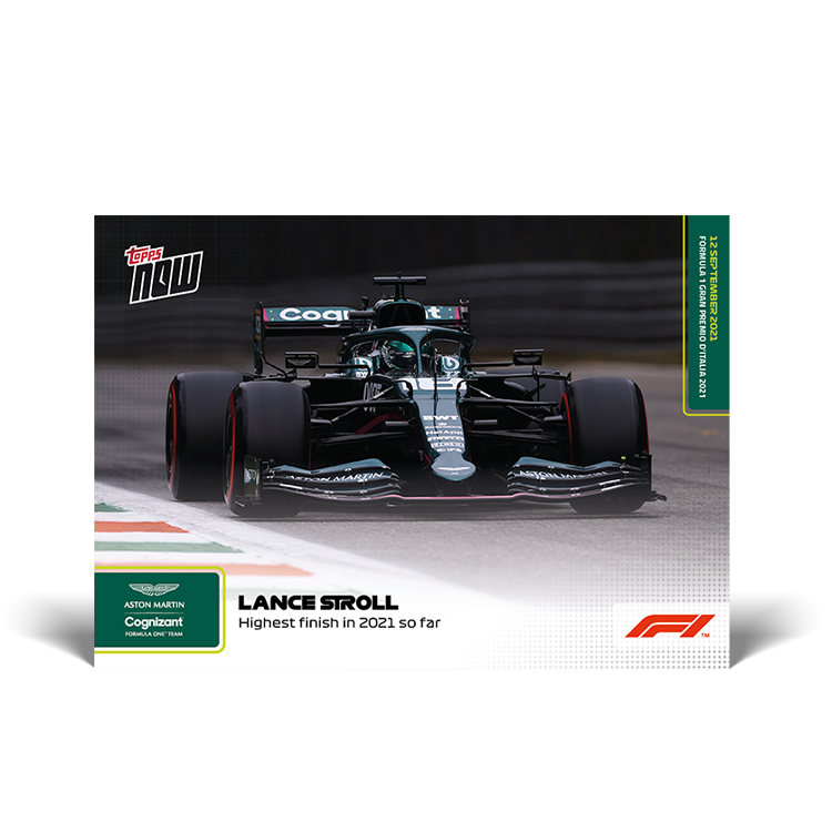 Highest finish in 2021 so far - F1 Topps NOW® Card #54 - PR: 1513