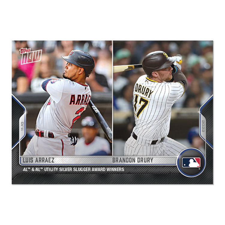 Luis Arraez/Brandon Drury - 2022 MLB Topps NOW® Card OS33 - PR: 312
