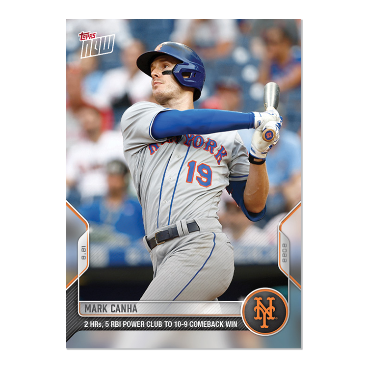 Mark Canha - 2022 MLB Topps NOW® Card 754 - PR: 437
