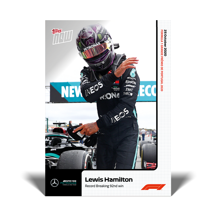 Record Breaking 92nd win - F1 Topps NOW® Card #9 - Print Run: 3184