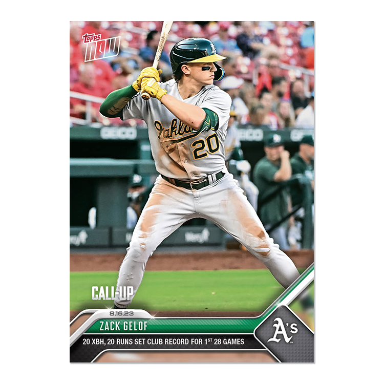 Zack Gelof - 2023 MLB Topps NOW® Card 715 - PR: 805