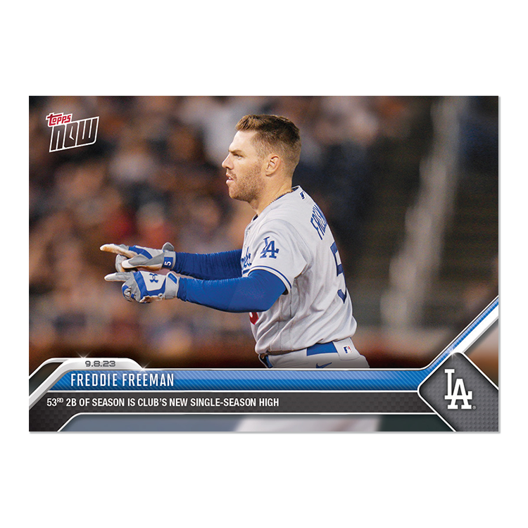 Freddie Freeman - 2023 MLB Topps NOW® Card 833 - PR: 580