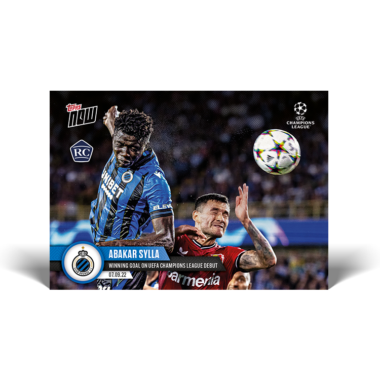 Winning goal on UEFA Champions League debut - UCL Topps NOW® Card #17 - PR: 366