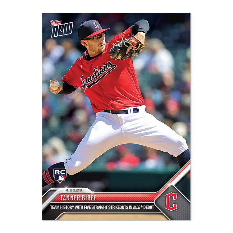 Tanner Bibee - 2023 MLB Topps NOW® Card 193 - PR: 1179