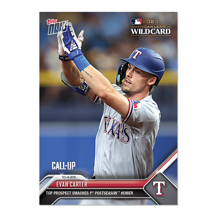 Evan Carter - 2023 MLB Topps NOW® Card 964 - PR: 1485