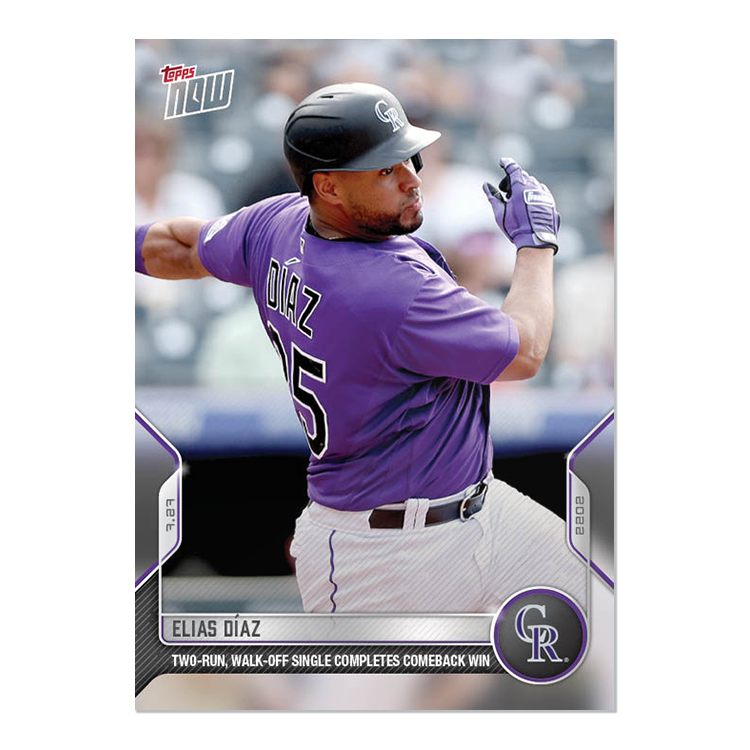 Elias Díaz - 2022 MLB Topps NOW® Card 605 - PR: 237
