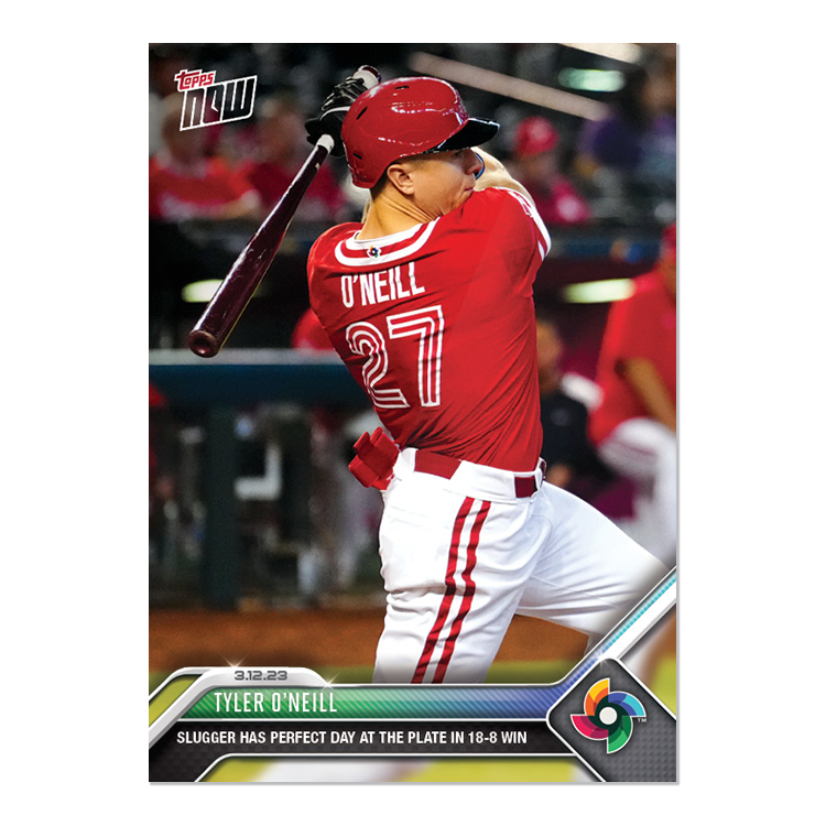 Tyler O'Neill - 2023 World Baseball Classic Topps NOW® Card 30 - PR: 429
