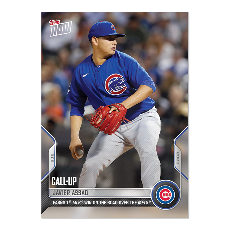Javier Assad - 2022 MLB Topps NOW® Card 893 - PR: 538