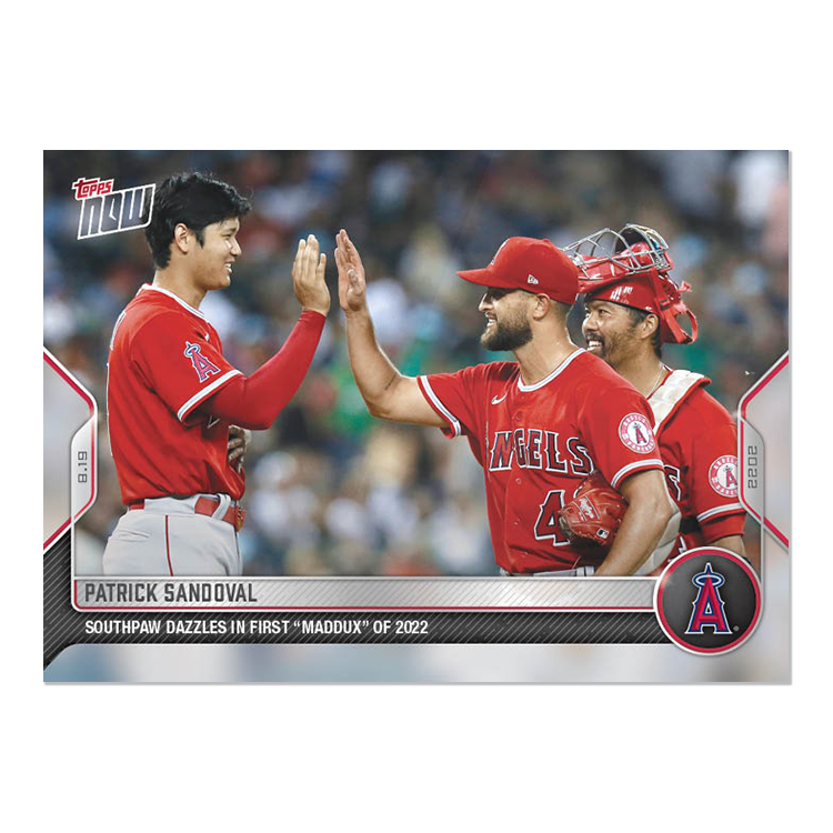 Patrick Sandoval - 2022 MLB Topps NOW® Card 741 - PR: 509