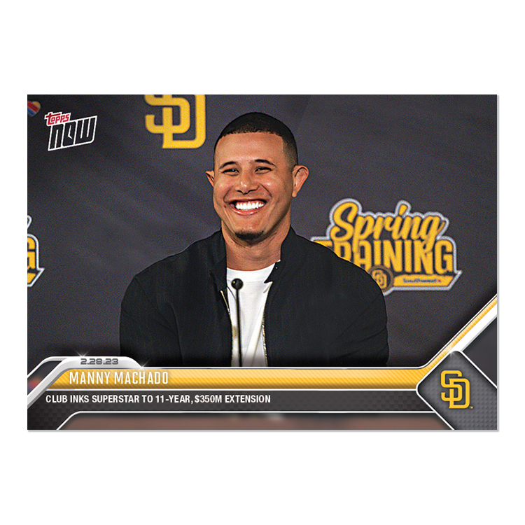 Manny Machado - 2023 MLB Topps NOW® Card ST-1 - PR: 639