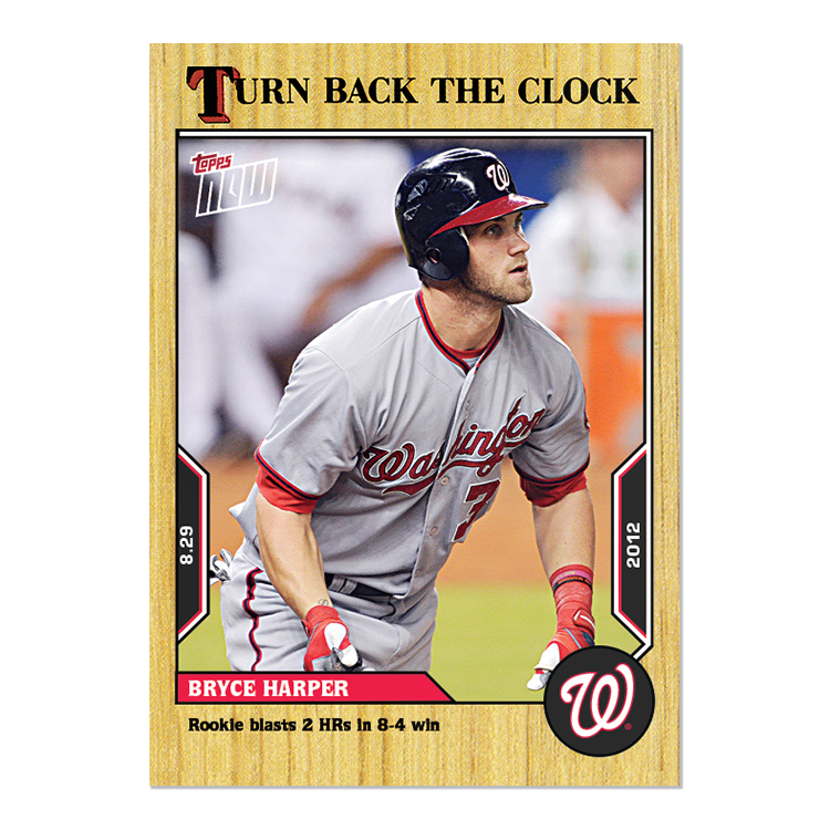 Bryce Harper - 2022 MLB Topps NOW® Turn Back The Clock - Card 152 - PR: 236