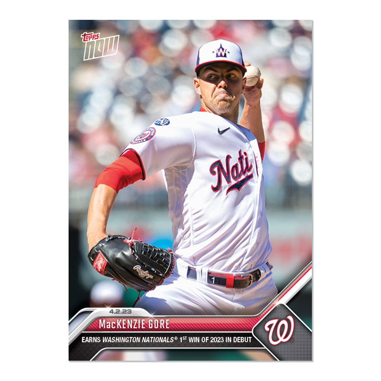 MacKenzie Gore - 2023 MLB Topps NOW® Card 29 - PR: 564