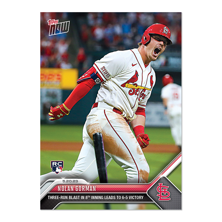 Nolan Gorman - 2023 MLB Topps NOW® Card 322 - PR: 1075