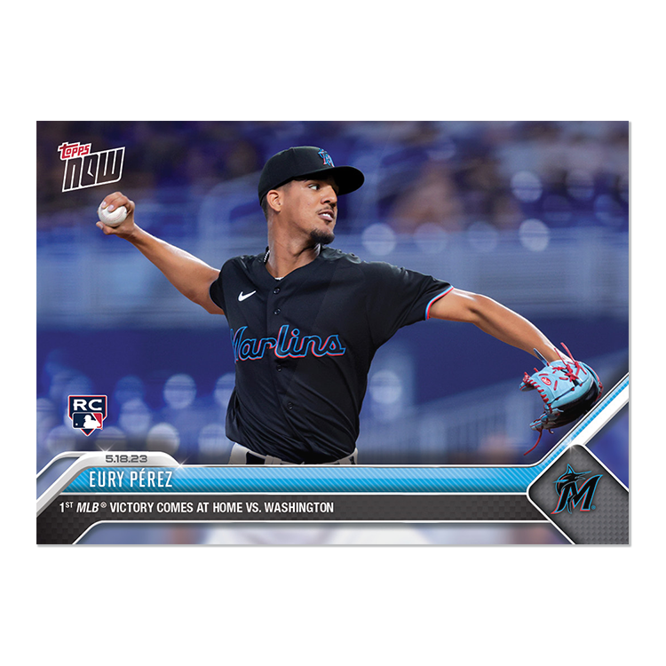 Eury Pérez - 2023 MLB Topps NOW® Card 315 - PR: 909