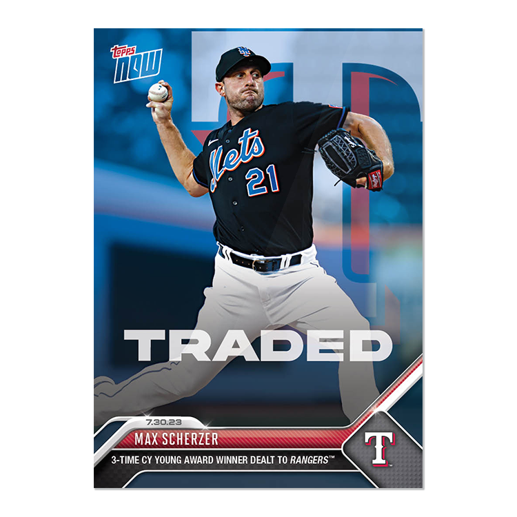Max Scherzer - 2023 MLB Topps NOW® Card 634 - PR: 554
