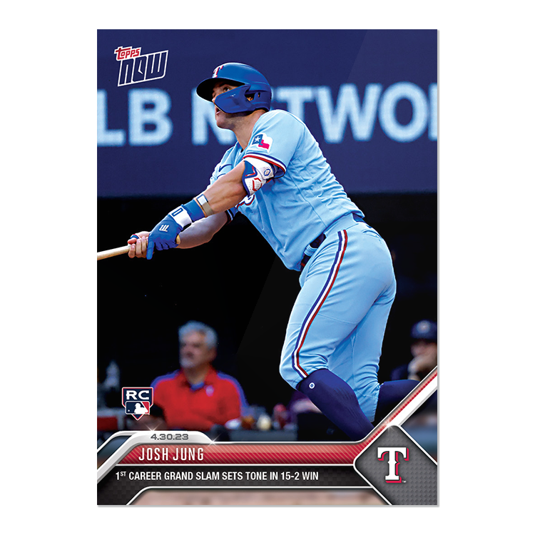 Josh Jung - 2023 MLB Topps NOW® Card 213 - PR: 1002
