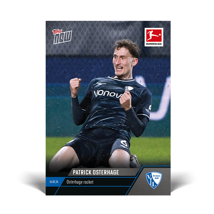 Patrick Osterhage - Osterhage rocket secures a point - Bundesliga Topps NOW® Card #98 - PR: 85