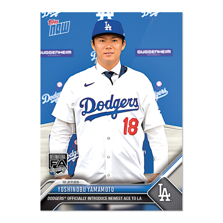 Yoshinobu Yamamoto - 2023 MLB Topps NOW® Card OS25 - PR: 34496