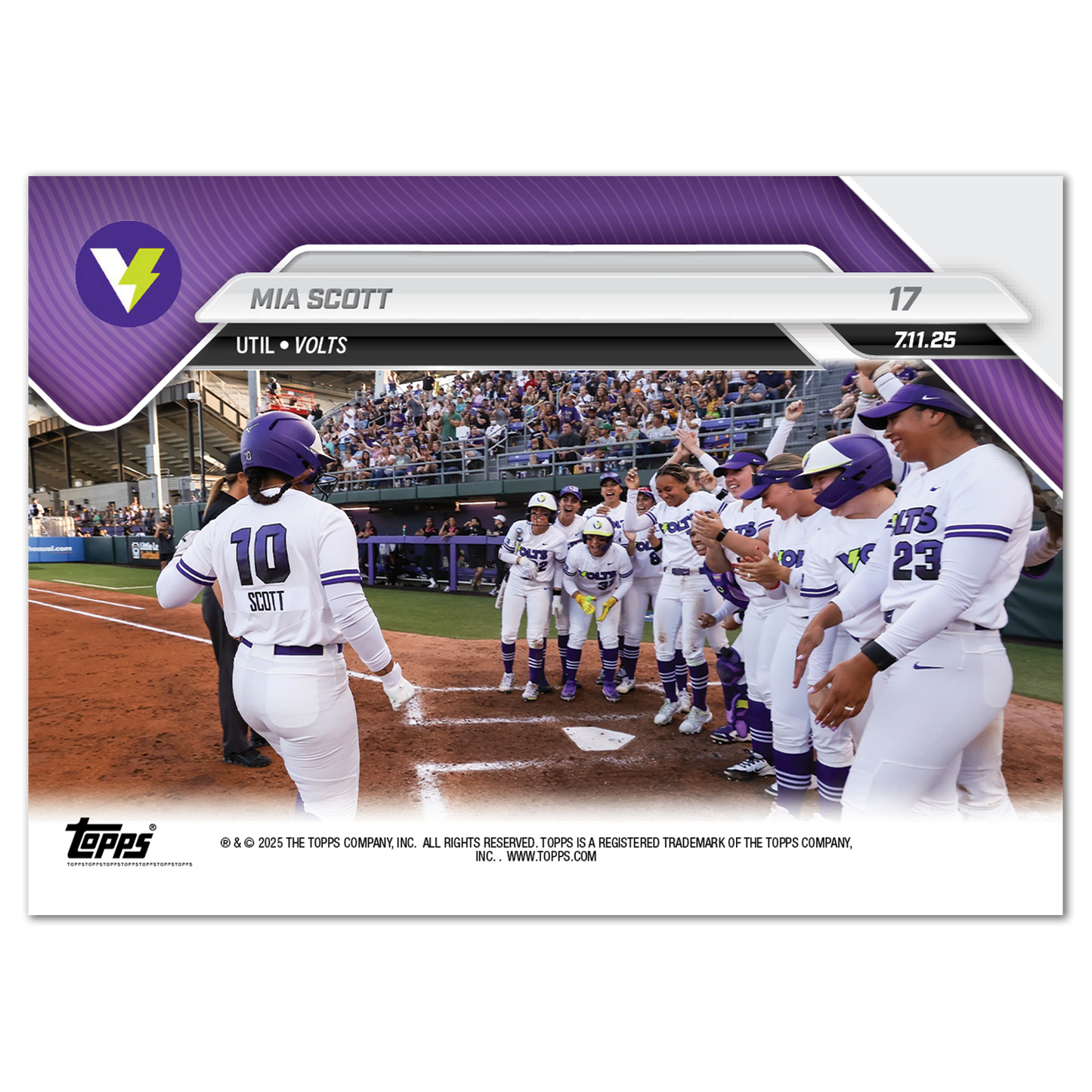 Mia Scott - 2025 AUSL Topps NOW® - Card 17