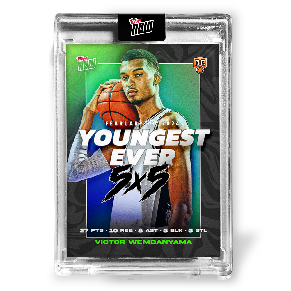 Victor Wembanyama - 2023-24 Topps NOW® Basketball Card VW-2 - PR: 29675