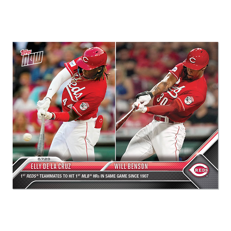 Elly De la Cruz/Will Benson - 2023 MLB Topps NOW® Card 402 - PR: 2915