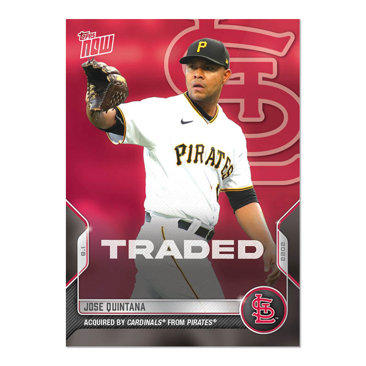 Jose Quintana - 2022 MLB Topps NOW® Card 630 - PR: 226