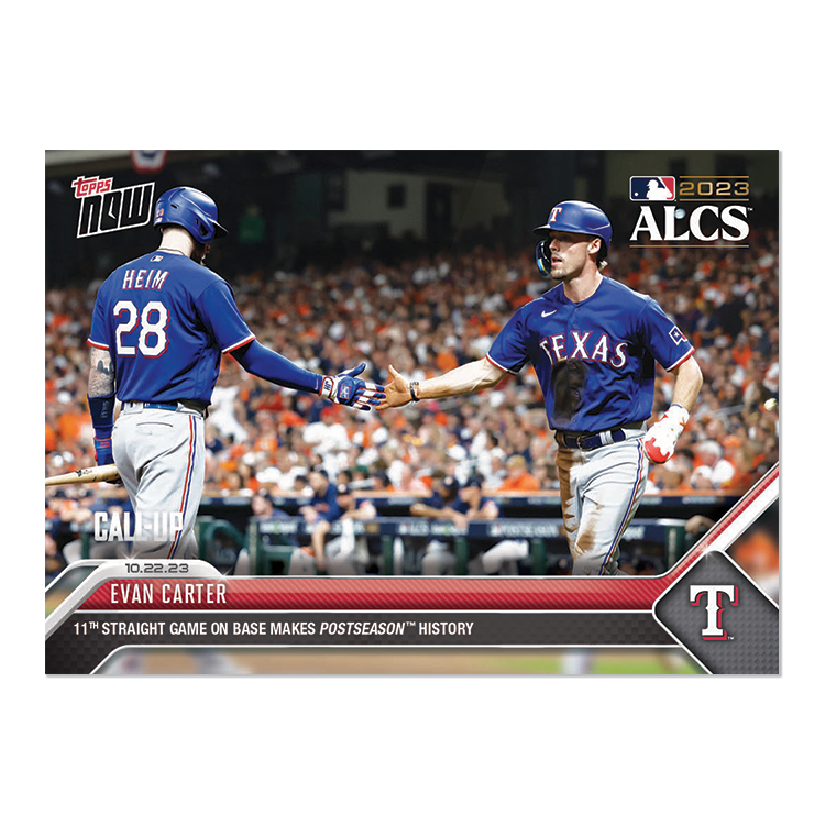Evan Carter - 2023 MLB Topps NOW® Card 1033 - PR: 2804