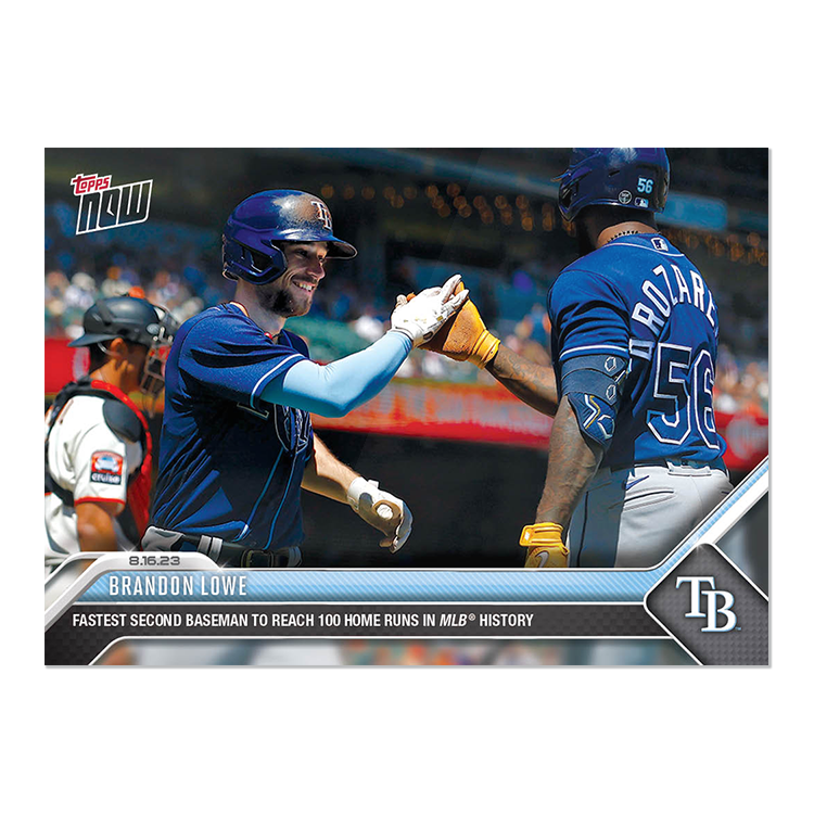 Brandon Lowe - 2023 MLB Topps NOW® Card 717 - PR: 373
