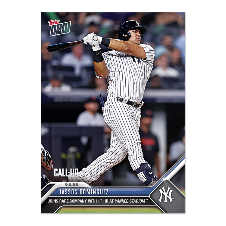 Jasson Domínguez - 2023 MLB Topps NOW® Card 827 - PR: 8396