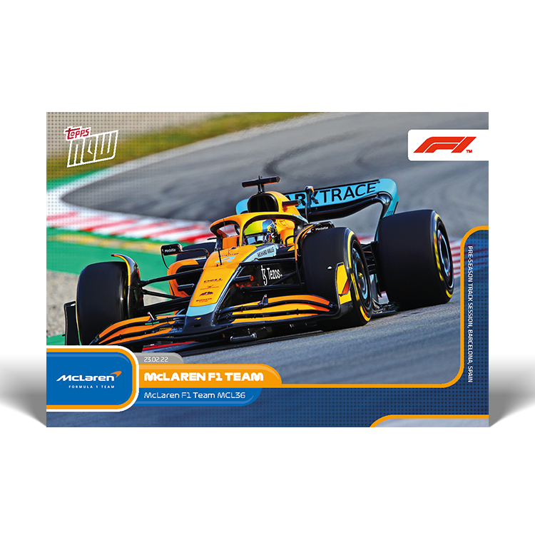 Road to...2022 - McLaren F1 Team MCL36 - F1 Topps NOW® Card #P09 - PR: 1044